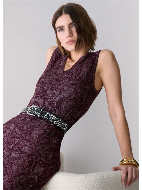 Top in pizzo lamé LIU JO | WF6097MA26S/X0786